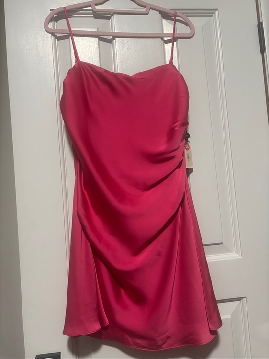 Astr Dresses & Skirts - ASTR Pink Satin Spaghetti-Strap Dress